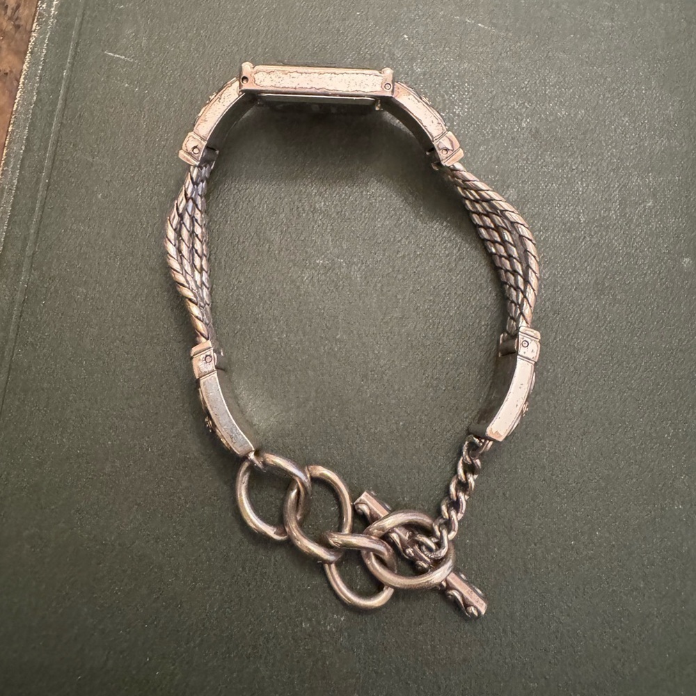 Brighton Monroe 1990s Watch: Two-Tone Celtic Heart Toggle Bracelet Watch - Picture 10 of 14